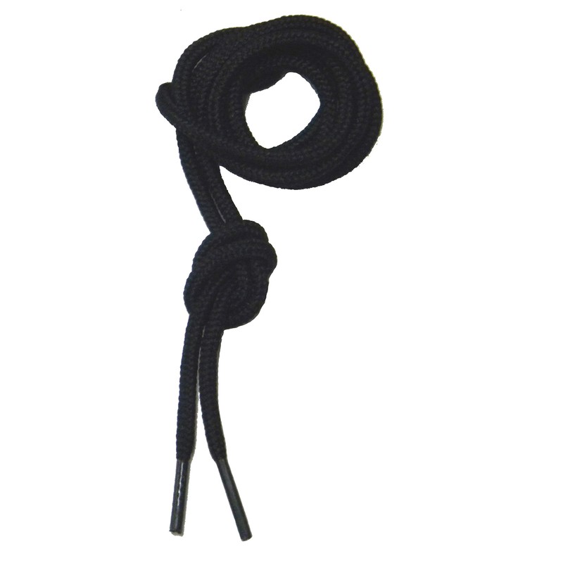 84 Inch Coal Black Rugged Wear Professional Boot Laces Round