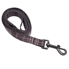 Paw Highness Dog Walking Harness, Collar, Leash & Poo Bag Holder Set in Black Tartan Large