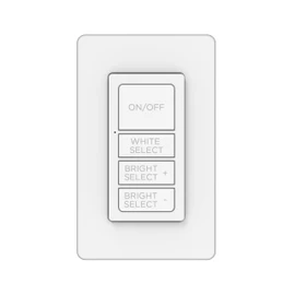 Enbrighten One-Touch Sync Remote Control, Add-on Light Switch for Under Cabinet Lights, Wireless Remote, ON/Off, Dimmable, Color Select Soft White to Bright Daylight, Cabinet Lighting Remote, 81795