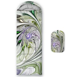 Axolotl Marble Camping Sleeping Bag for Women Men,Colorful Geometric Sleeping Bag,Warm and Cool Weather Sleeping Bag,Abstract Waterproof Lightweight Sleeping Bag for Travelling Camping Travelling