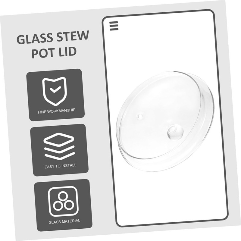 Mikinona High Borosilicate Glass Soup Pot Lid Cooking Lid Excellent