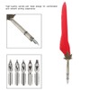 European Retro Quill Alloy Feather Writing with Pen Nibs Gift