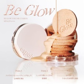 ESPOIR Be Glow Volume Cushion 22 Petal 13g SPF42 PA+++ - Cushion Voluminizador Luminoso con MELASOLV, Glutathione y Vegan Plumping Water™