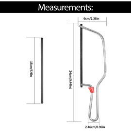 Professional Small Hacksaw with Blade, Handheld Hacksaw, 6"(150mm) Small Hacksaw, Mini Hacksaw Set, Hand Handsaw for Plastic Metal Wood Cutting Saw, with 8 Pcs Saw Blades