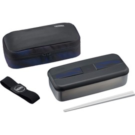 Thermos DSD-703 BK-PT Stainless Steel Fresh Lunch Box, 23.7 fl oz (700 ml), Black Paint