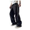 GORGLITTER Men's Letter Wide Leg Baggy Sweatpants Y2k Hip Hop