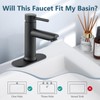 Aolemi Bathroom Faucet Single Hole,Single Handle Bathroom Sink Faucet with
