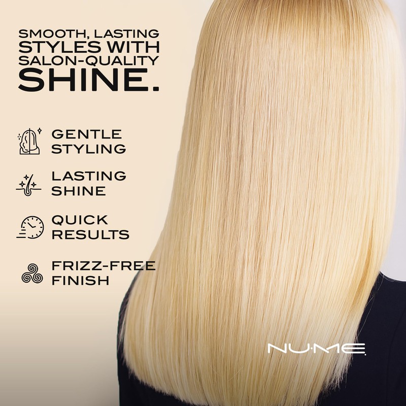 NuMe Silhouette Hair Straightener - Blue | Ceramic Hair Straightener