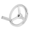 Rotary Handwheel, 16x160mm Lathe Handwheel Cast Iron Chrome Plated Hand
