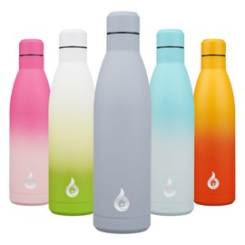 BJPKPK Insulated Water Bottle 25oz Stainless Steel Water Bottles Reusable Metal Thermos Water Bottle Keep Cold And Hot,Mist Grey