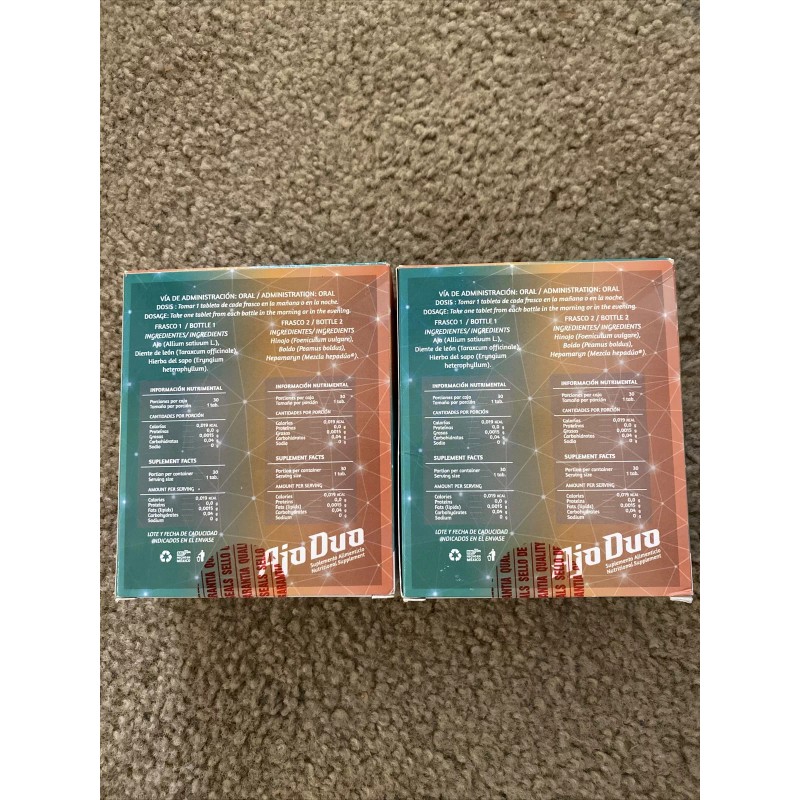 herbamex 2 Pack Ajo Duo Hígado Para Hepatitis-Cirrosis-Estimula la Bilis