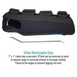 Comfort Cool D-Ring Wrist Brace. Indications - Carpal Tunnel, Tendonitis, Arthritis, Sprains, Post Cast. Soft, Lightweight Immobilizer with Finger Mobility, Removable Splint. Left X-Large.