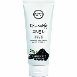 Happy Bath Bamboo Charcoal Sebum-Absorbing Cleansing Foam 200g 5ea