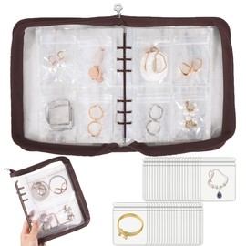 Jewelry Organizer Case Travel Jewelry Storage Book Clear Jewelry Earring Organizer Transparent Jewelry Organizers and Storage