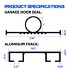 Holikme Garage Door Seal - Pre-drilled Aluminum Track Retainer Kit,