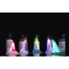 Science Company Flame Test Chemical Kit, Flame color (5x10g)