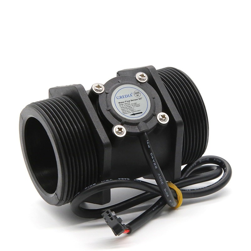GREDIA 2" Water Flow Sensor Food-Grade Switch Hall Effect Flowmeter