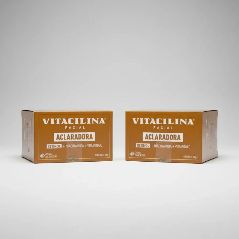 Crema Facial Aclarante Vitacilina 2p Vitamina C+retinol