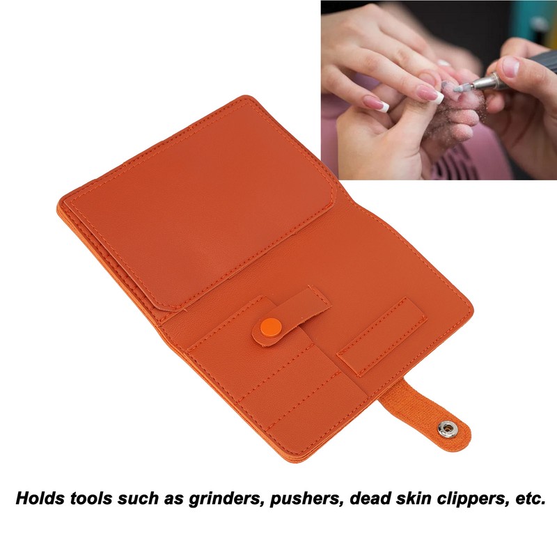 Nail Drill Bits Organizer Bag Storage 37 Slots Portable Multi
