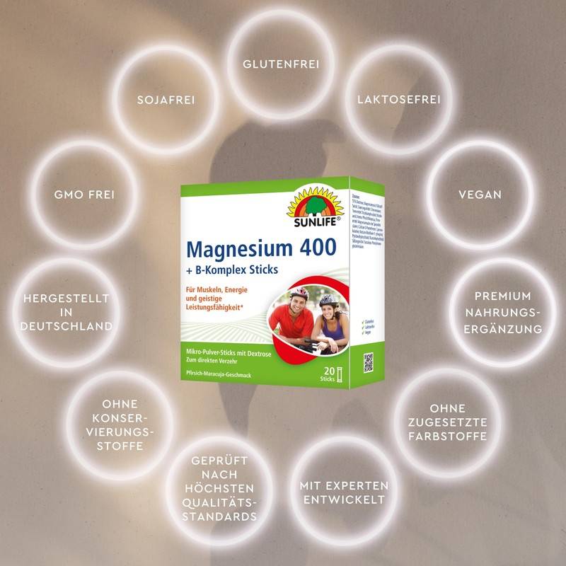 SUNLIFE Magnesium 400 mg + B-Complex Sticks I 1 x