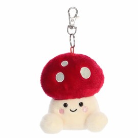 Aurora® Adorable Palm Pals™ Amanita Mushroom™ Clip-On- Fun Collectible Plush For Kids and Adult Collectors - Perfect For Backpacks and Birthday Gifts - Red 4 Inches