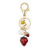 HAISWET Letter Initial Keychain Strawberry Purse Charm Keychain Accessory Cute