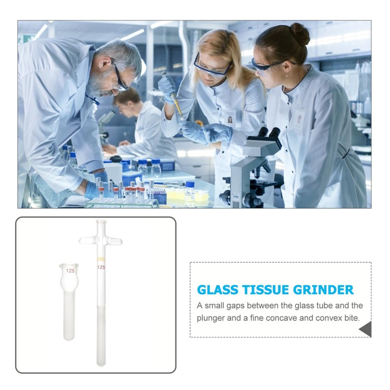 ULTECHNOVO Glass Tissue Grinder Homogenizer with Pestle 2Ml Cell Sample