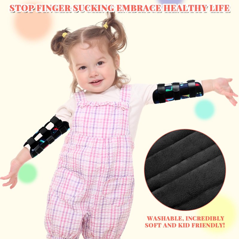 Threlaco 2 Pack Thumb Sucking Stop for Kids Toddlers Nail