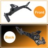 Footpegs Assembly Footrest Kit Fit for 2016-2020 Honda Grom (Black,