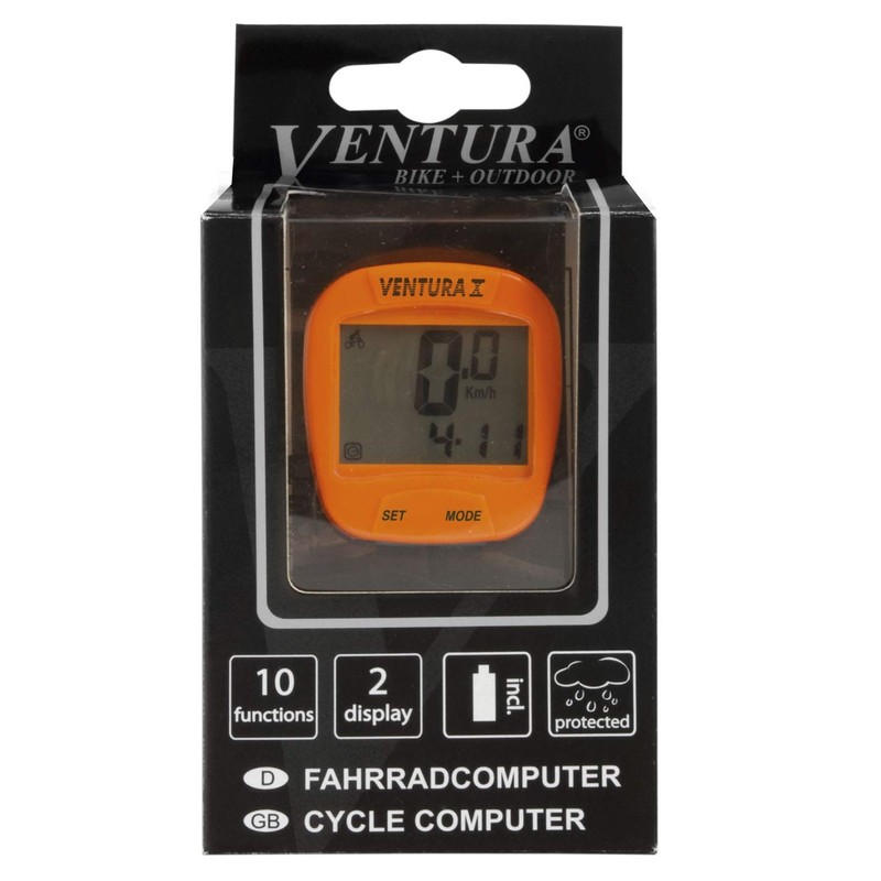 Ventura Fahrradcomputer X, Orange, Einheitsgröße