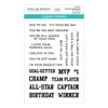 Spellbinders All- Star Sentiments Clear Stamp Set