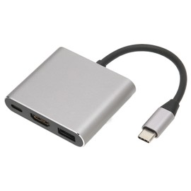 Luqeeg Hub USB 3.0, 5 en 1 Adaptador USB C a USB 3 Puertos, Adaptador Tipo C a USB con Salida HDMI 4K, Puerto USB 3.0, PD 60W, Compatible con Computadoras Portátiles USB C y Más Dispositivos Tipo C