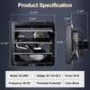 Hiorucet 10" Wall Mounted Shutter Exhaust Fan with Speed Controller