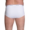 Fruit of the Loom mens 6-pack Classic White Brief Extended