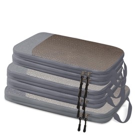 Travel Pouch, Compression, Set of 5, Travel Compression Bag, Storage for Clothes, Space Saving, Suitcase, Clothes Sorting Storage, Business Trips, Organization, Convenient Goods, Lightweight, Large