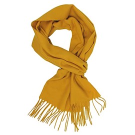 Rotfuchs Men's Scarf, Women's Scarf, Winter Scarf, Unisex, Plain, Soft and Cuddly, yellow