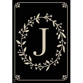 Briarwood Lane Classic Monogram Letter J House Flag Double-Sided House Flag