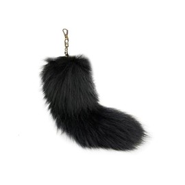 UUYYEO Faux Fox Tail Keychain Large Fluffy Keychain Cute Plush Bag Charm Soft Gift Keychain Cosplay Costume Keyring Creative Backpack Charms