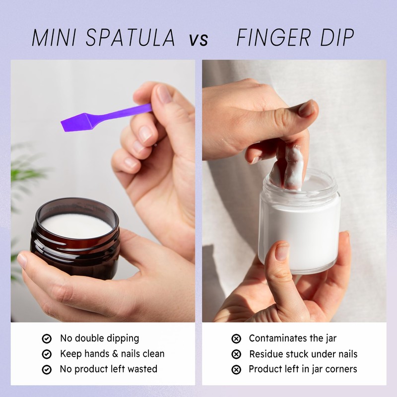 PANA 100pcs Brand Cosmetic Make Up Disposable Plastic 2.5" Spatulas