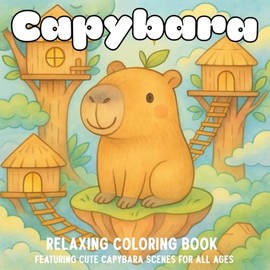 Capybara’s Adventure World Cute - Coloring Book for Adults Featuring Wholesome Capybara Moments and Magical Friends: A Cute and Funny Capybara ... Relaxing and Funny Scenes for Stress Relief