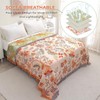 HOORDRY 4-Layer Cotton Gauze Blanket - Reversible, Bohemian Style with