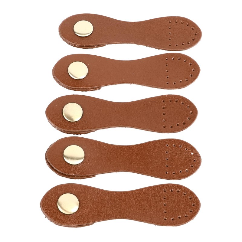 5 Set Leather Snap Buckles Soft Wearable DIY Sewing Leather