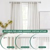 HEI! DEAR Brushed Nickel Curtain Rods for Windows 72 to
