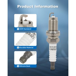 ECCPP Platinum Iridium Spark Plugs 3657 for Honda Pilot 2006-2008,Odyssey 2005-2010,Ridgeline 2006-2008 & for Acura MDX 2003-2006 & for Saturn Vue 2004-2007,3.5L pack of 6