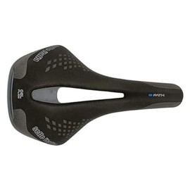 Selle Italia - LADY Path GF, Woman Bicycle Saddle with Gel Seat, Suitable for trekking, commuting, road and e-bike - Black
