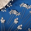 11 Pieces Bride Hair Pins Rhinestone Bridal Hairpiece for Women