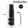 Megcdtr Bike Stem Riser, Bicycle Handlebar Stem Extender, Aluminium Alloy