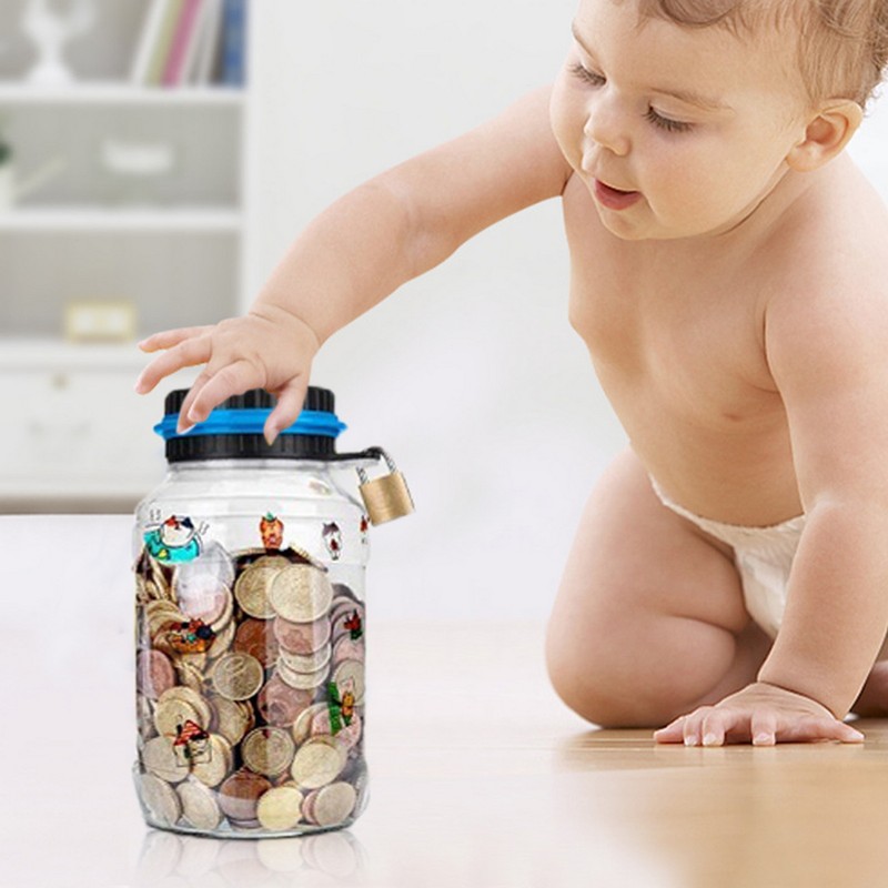 Electronic Digital Coin Money Box with LCD Display Smart Counter