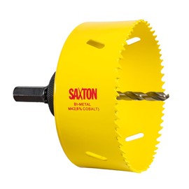 Saxton HSS Hole Saw Cutter M42 Bi-Metal 8% Cobalt Heavy Duty + Arbor (14mm – 230mm) (92mm + Arbor)