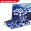 Anley Double Sided Premium Garden Flag, Winter Snowflake Let It
